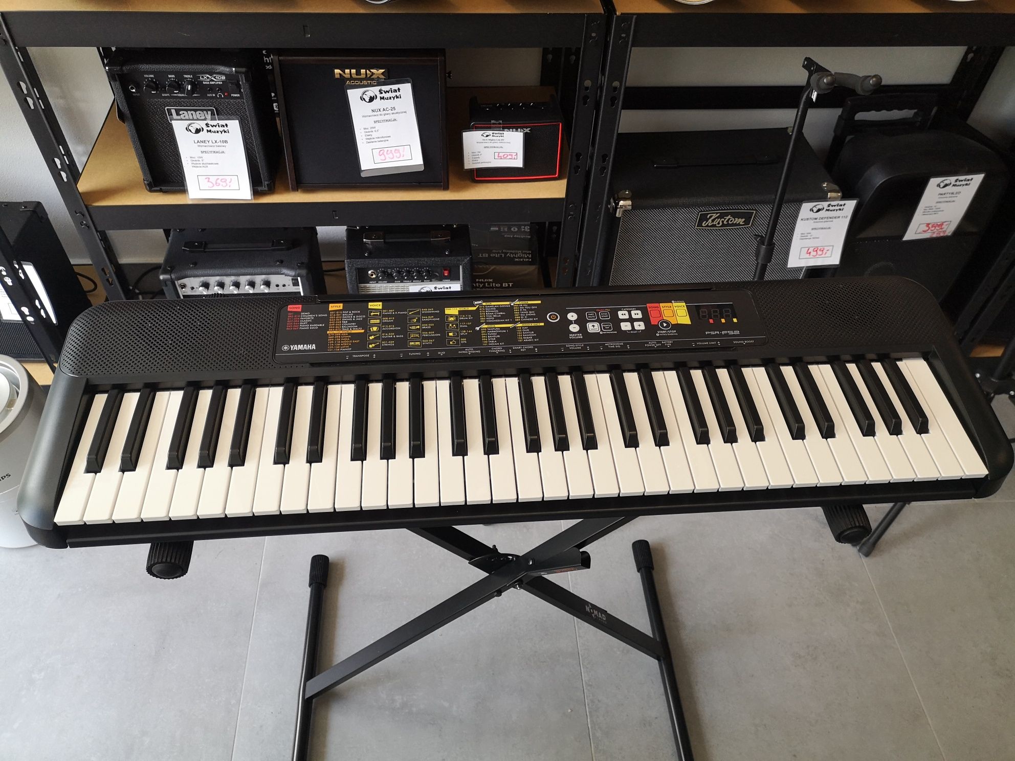 Yamaha F-52 Keyboard Do Nauki Gry