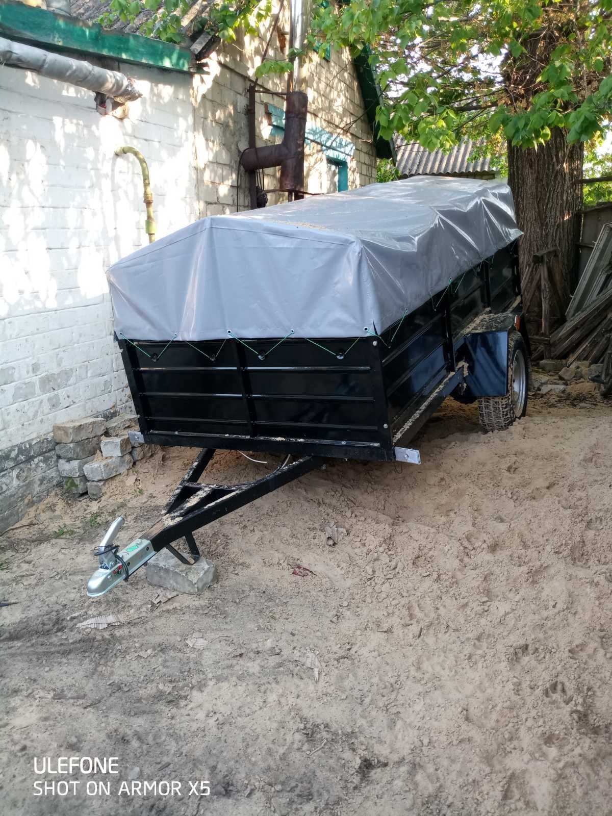 прицепы Днепр с треугольным дышлом.