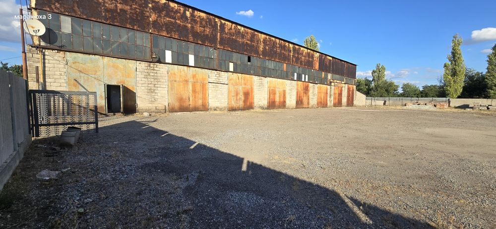 Продаётся ангар, гаражный бокс с ангаром 15×50 м на территории стройба