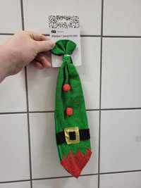 Krawat Elf nowy mikołaj