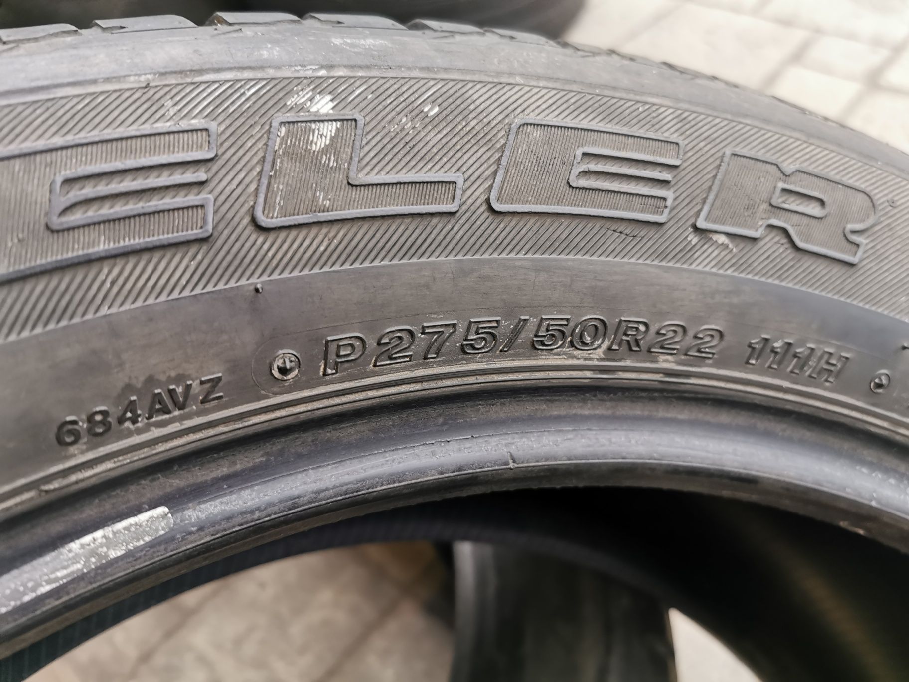 Пара летних шин 275/50 R22 Bridgestone Dueler