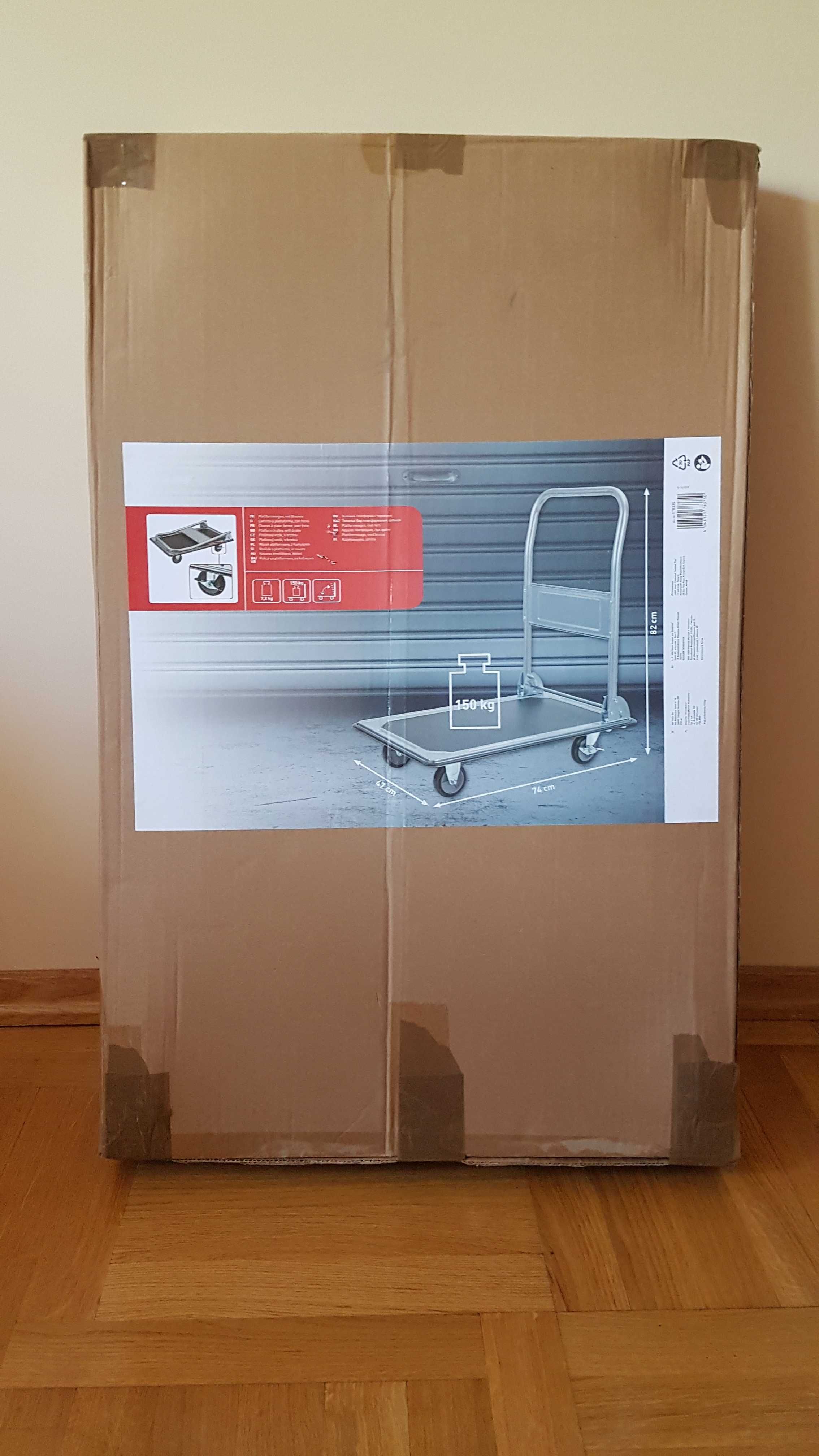 Wózek transportowy platforma 150 kg Jak Nowy