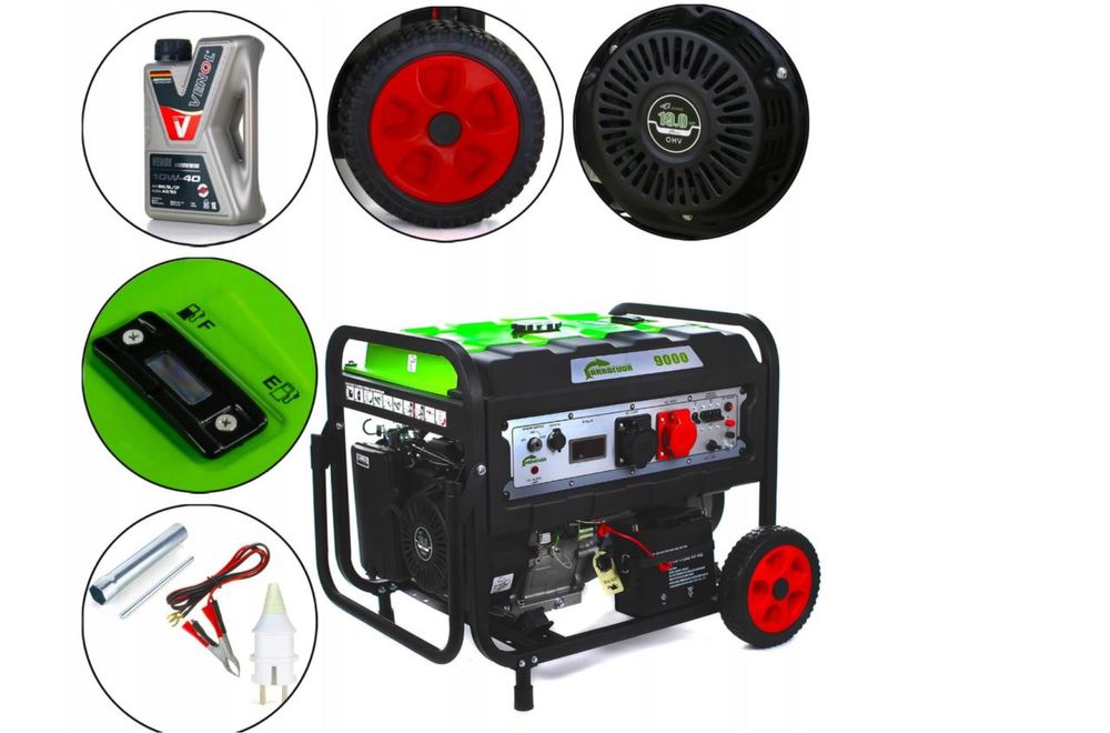 Agregat prądotwórczy 9000 | 9kW | 11kVA | WZMOCNIONA FAZA | 230V