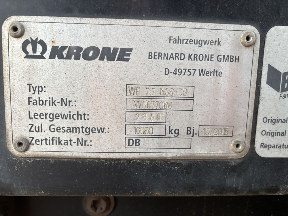 Zabudowa kontener krone bdf firanka plandeka wecon wielton 7.7