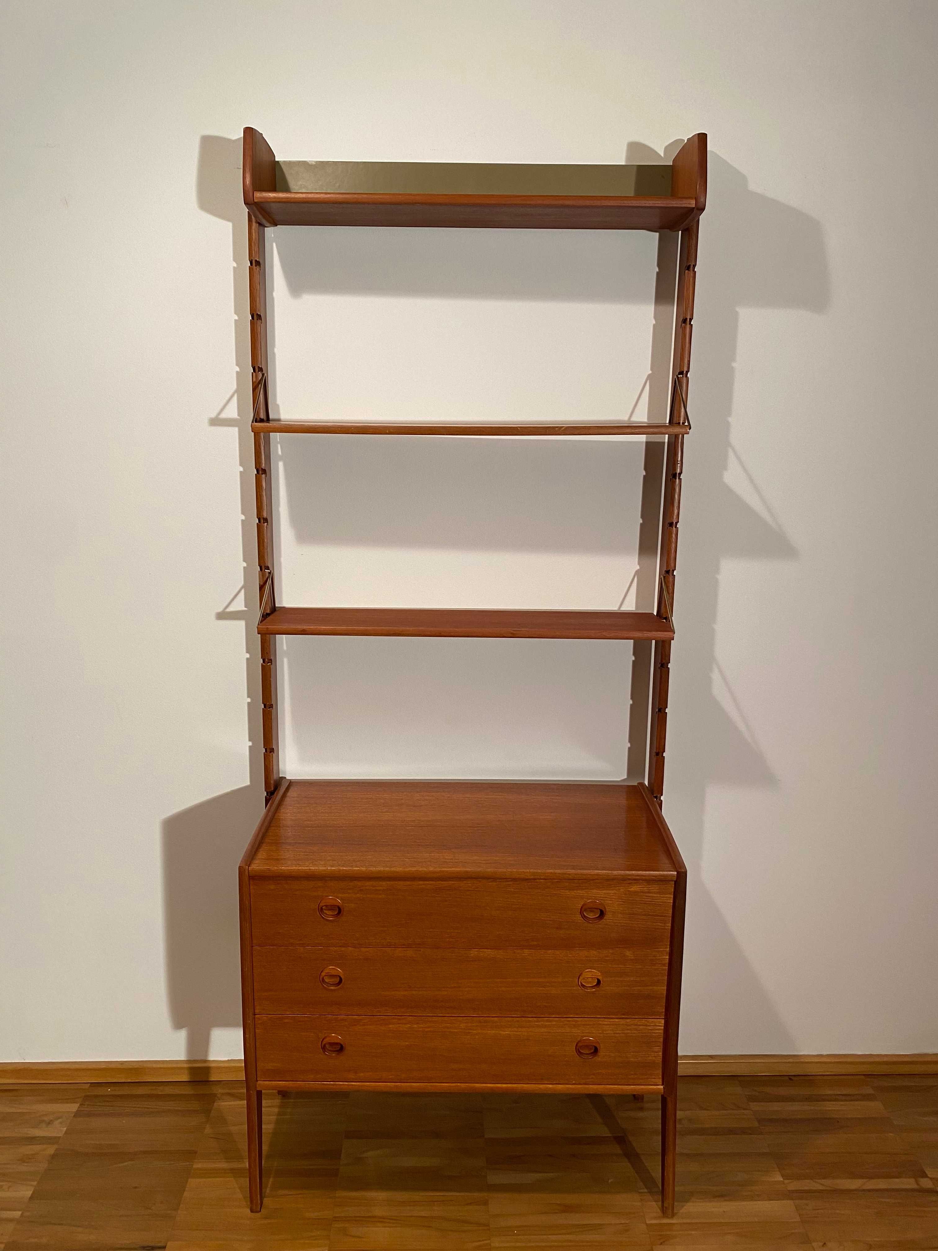 Skandynawski regał vintage teak