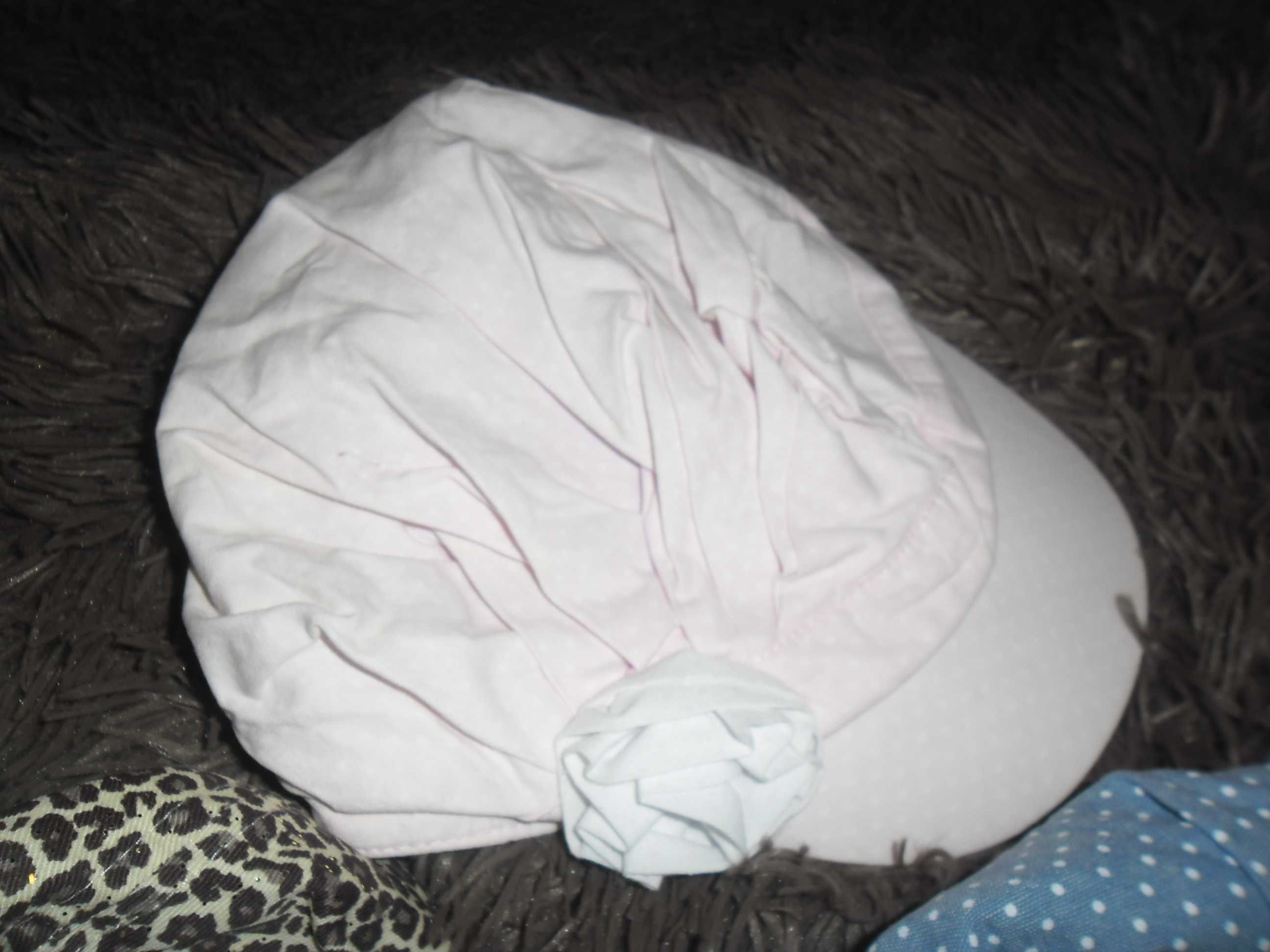 h&m 3 pak czapek z daszkiem hello kitty panterka róz 6-10 lat idealne