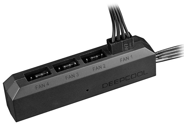 Разветвитель Deepcool FH-04 Fan Hub для кулеров с 1 на 4 кулер 3 pin/4