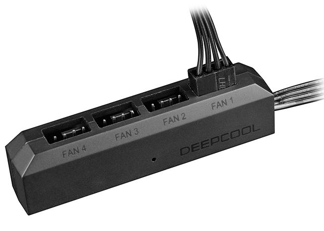 Разветвитель Deepcool FH-04 Fan Hub для кулеров с 1 на 4 кулер 3 pin/4