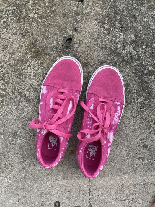 Яскраво рожеві кеди vans оригінал