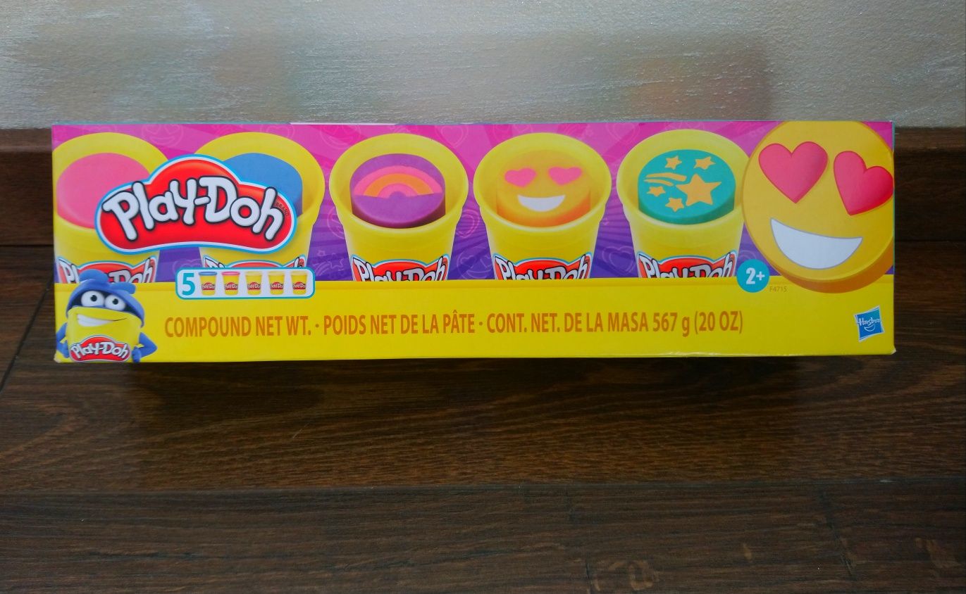 Play doh 5 tub 567g tęczowe wzorki oryginalne kolory