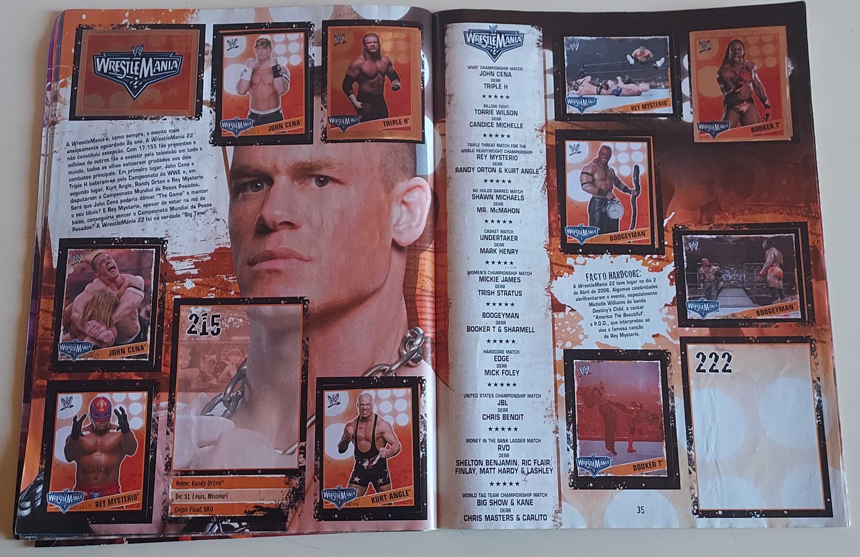 Caderneta WWE CHAMPIONS (2006) (Incompleta)