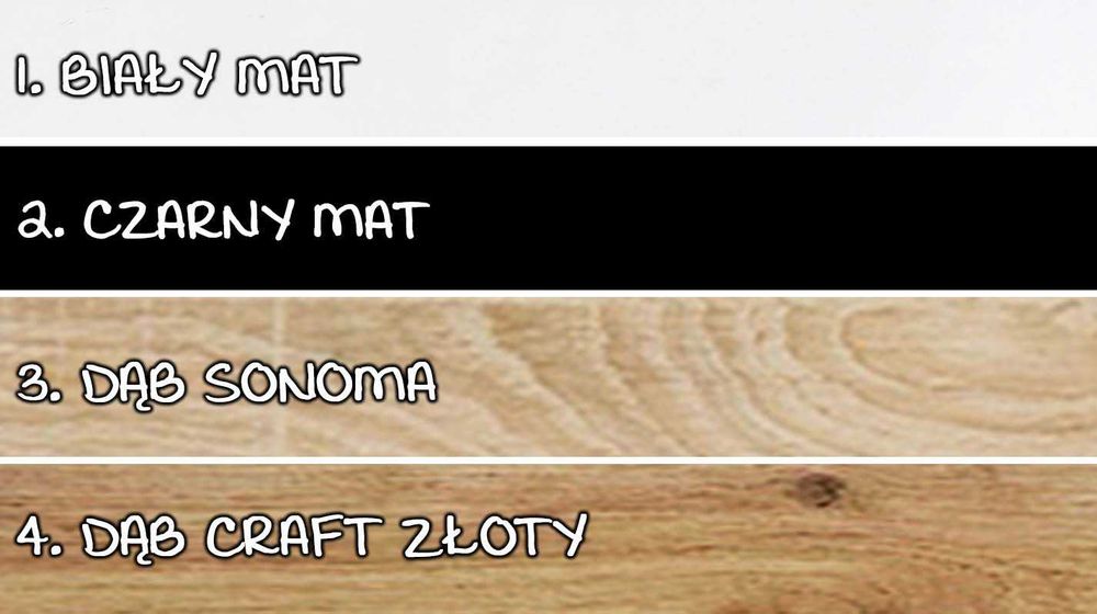 Nowy stolik loft karat 60 czarny +biały