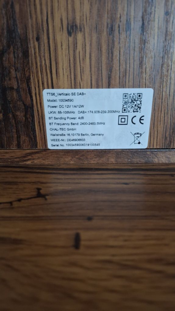 Gramofon Verticalo SE DAB tuner UKF, USB, Bluetooth, AUX