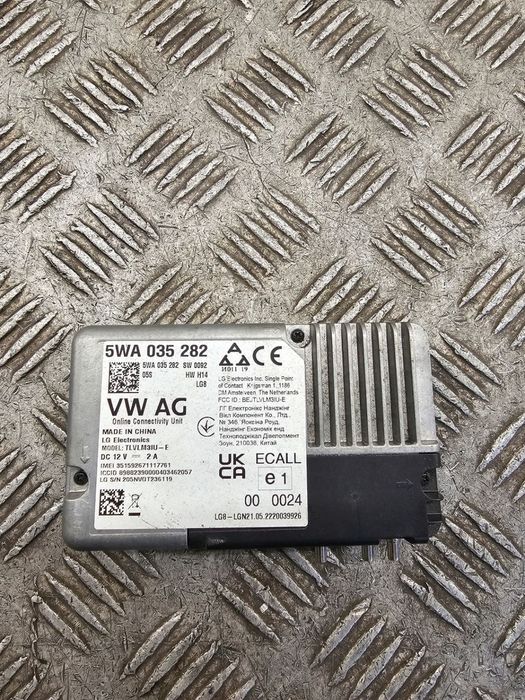 VW TRANSPORTER T6 IV TIGUAN II 5NA MODUŁ STEROWNIK USŁUG ONLINE 5WA035282C