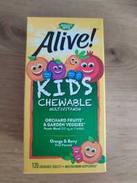 Nature's Way, Alive! Kids, жувальні мультивітаміни для дітей
