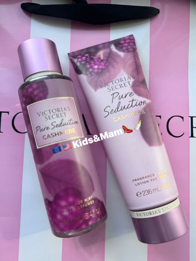 Набір Victorias Secret  Спрей і лосьйон  Pure Seduction Cashmere