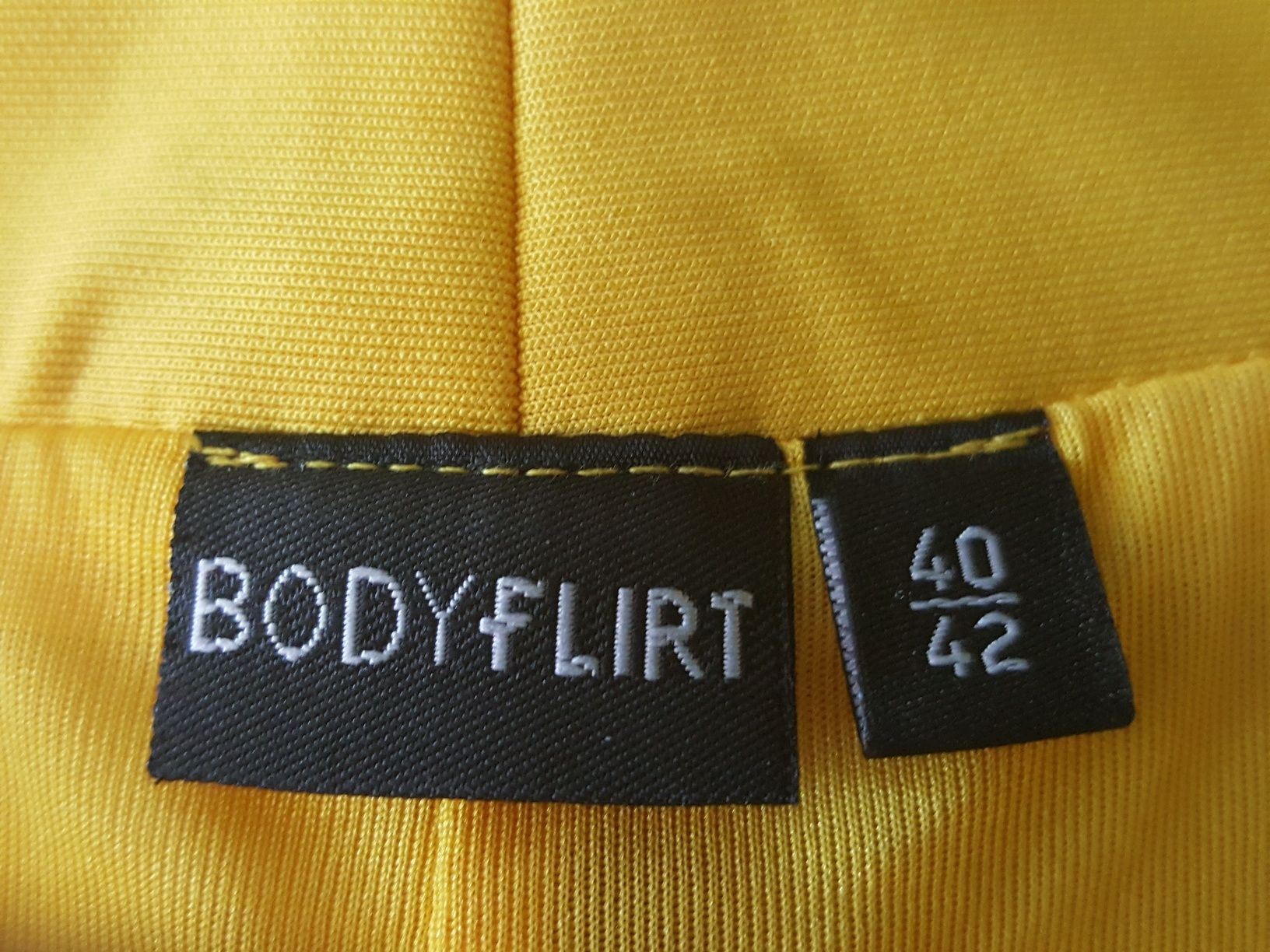 NOWA sukienka narcyz BodyFlirt z Bonprix, na lato, żółta, musztardowa