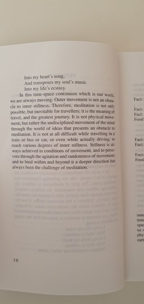 Livro "Meditation For People On The Go"