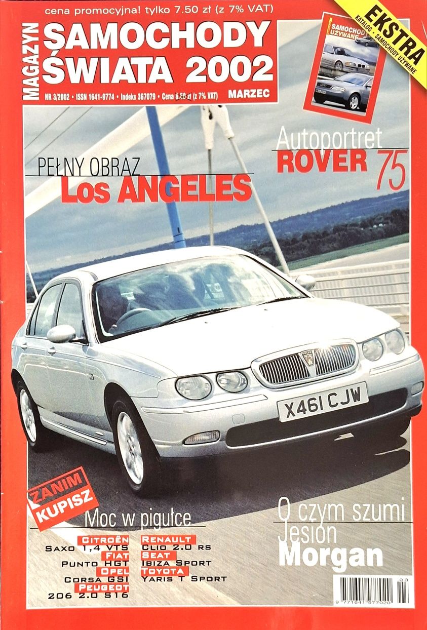 Magazyn Samochody Świata 03/2002, Rover 75