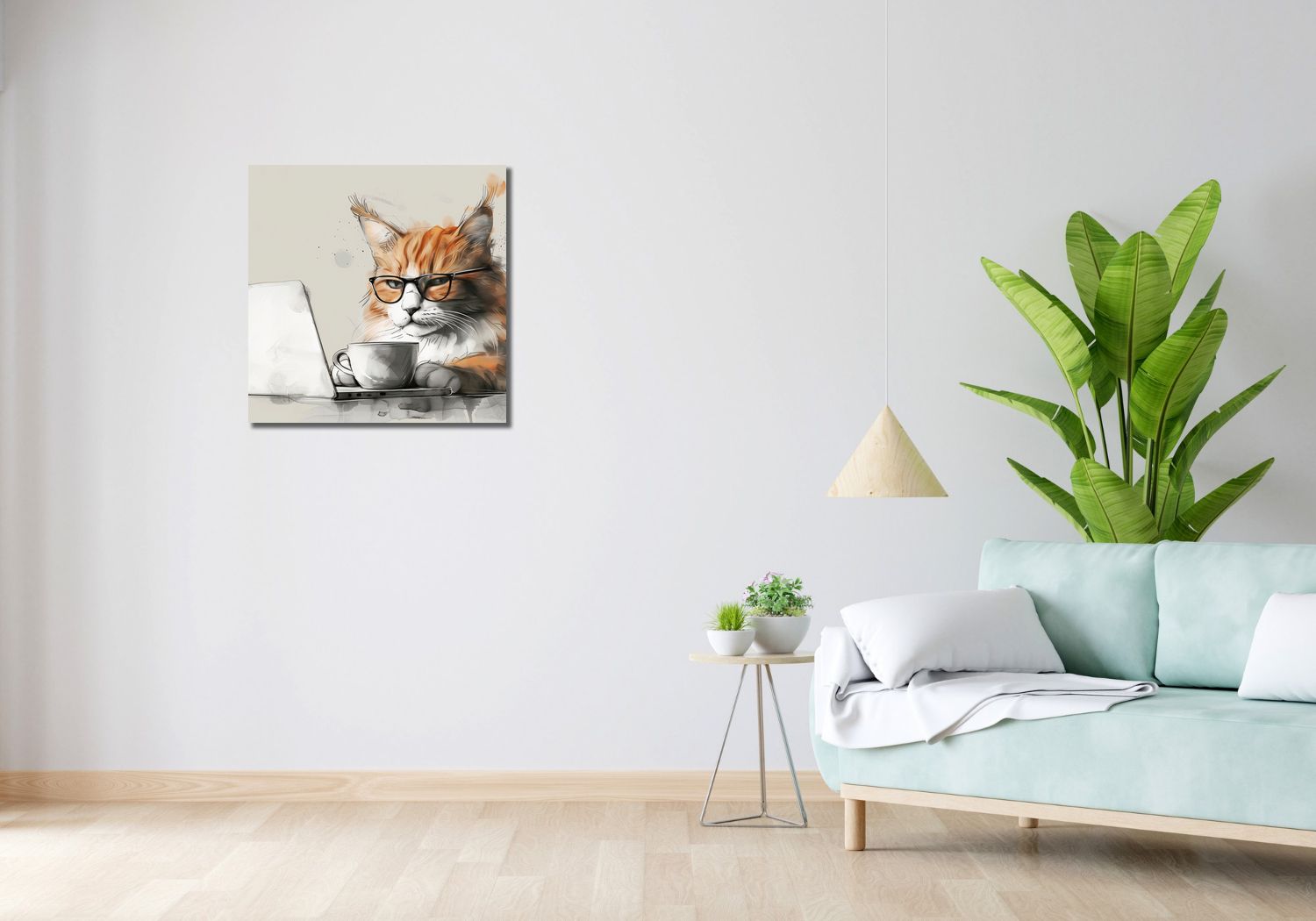 Obraz 60x60cm Nie przed Kawusią