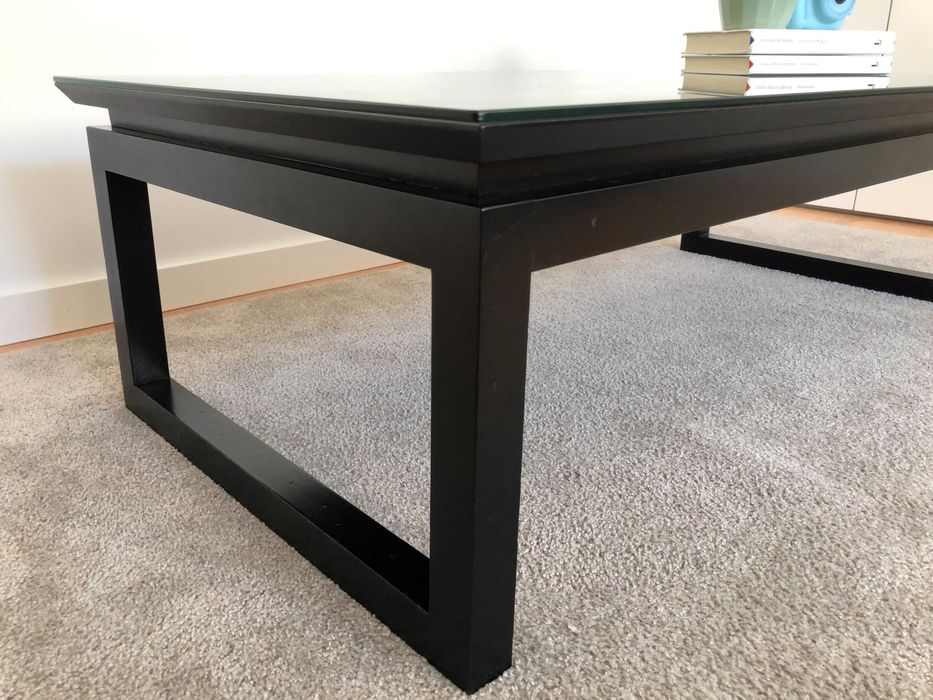 Mesa de centro sala preta 120x60