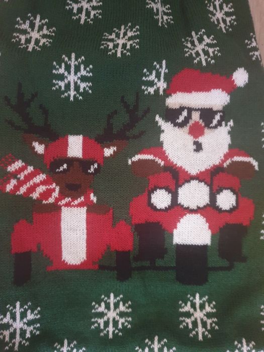 Świateczny sweterek dla psa rozmiar 45