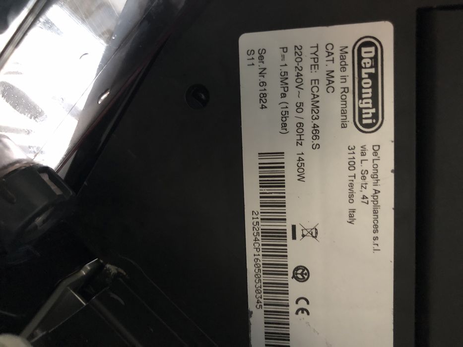 Кавомашина DeLonghi Cappuccino ECAM23.466.s кофемашина