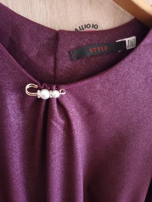 Платье бордовое женское