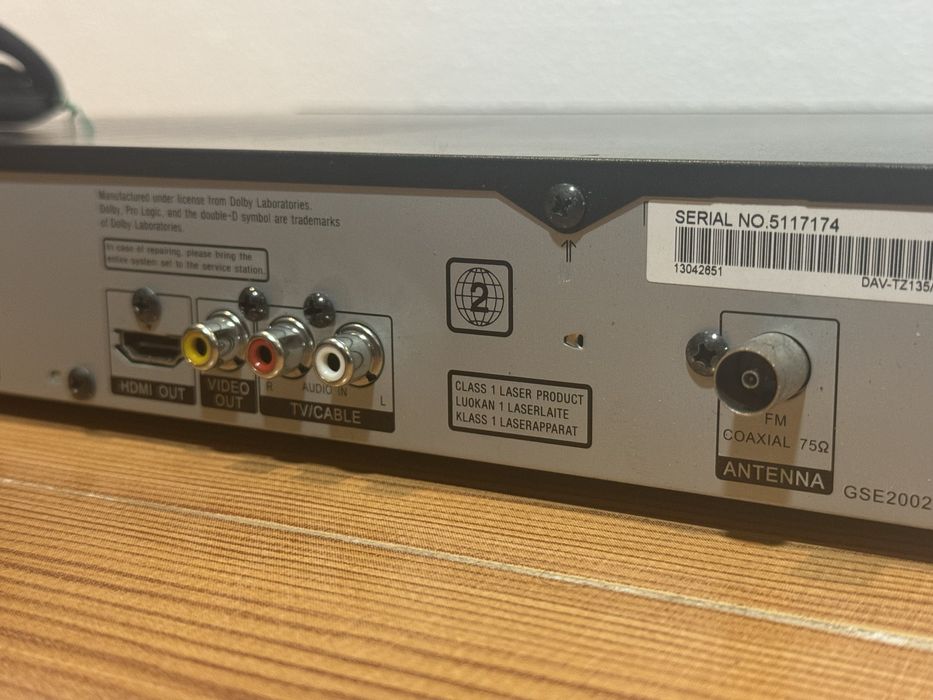 Sony DVD receiver HBD-TZ135
