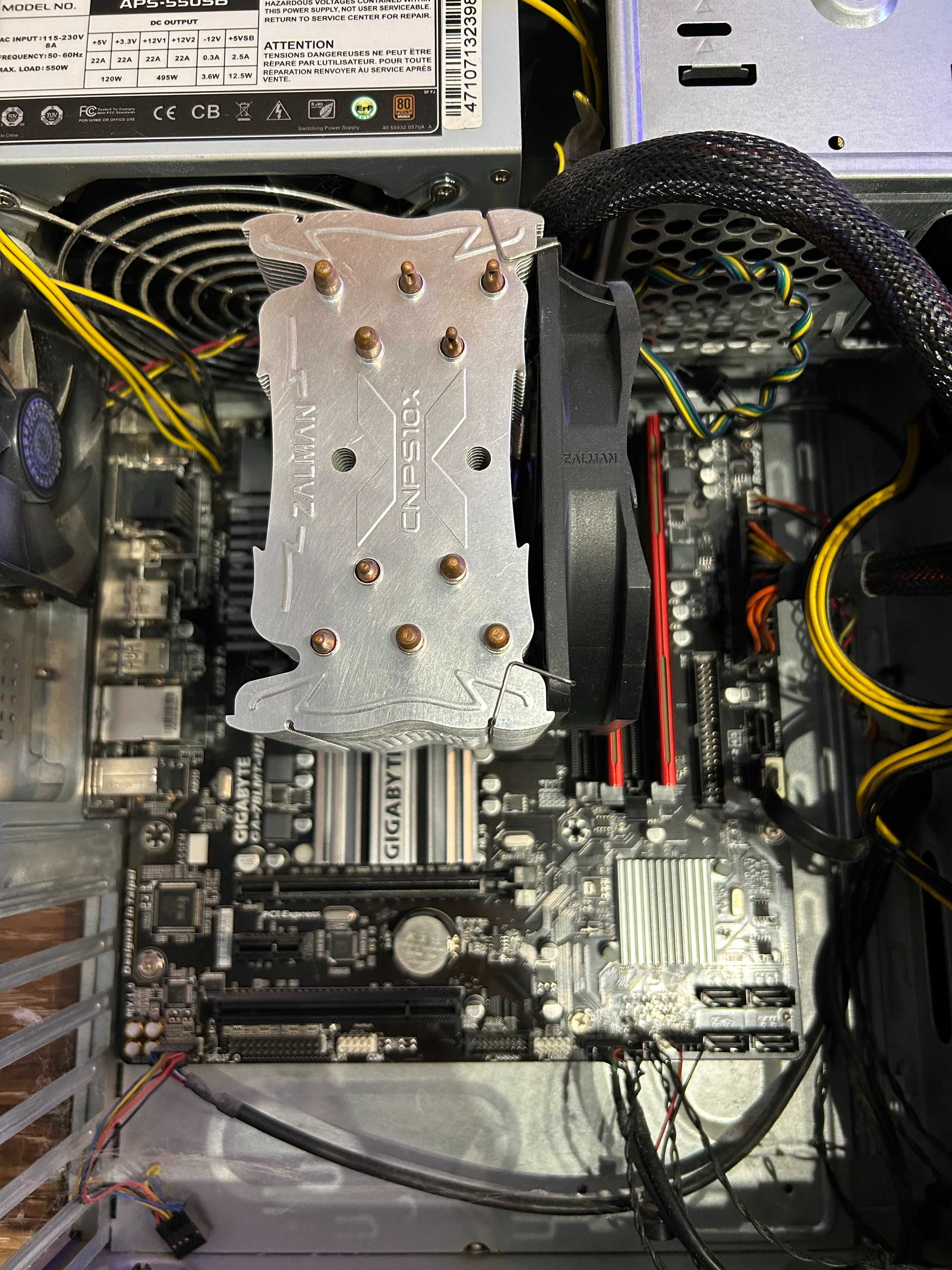 Процессор AMD FX8350, Gigabyte GA-78LMT-USB3 R2, Zalman performa, 8GB