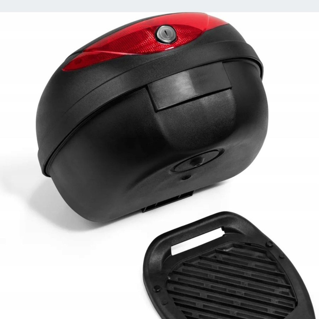 Tresko Kufer Motocyklowy Uniwersalny Skuter 24L Odblask