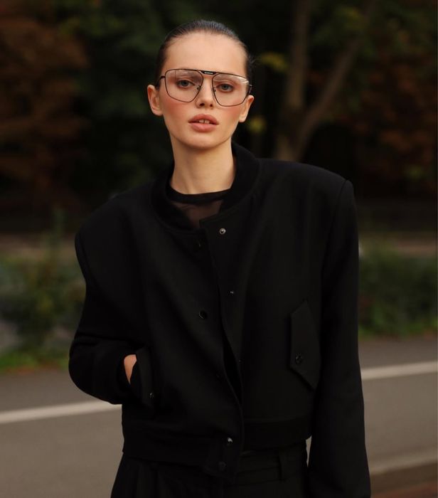 Чорний бомбер mocko XS/S