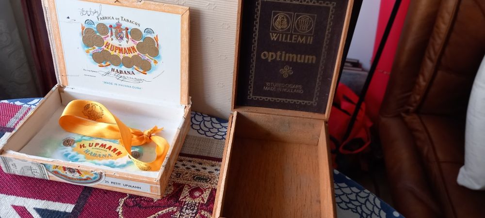 caixas de charutus Havana antigos