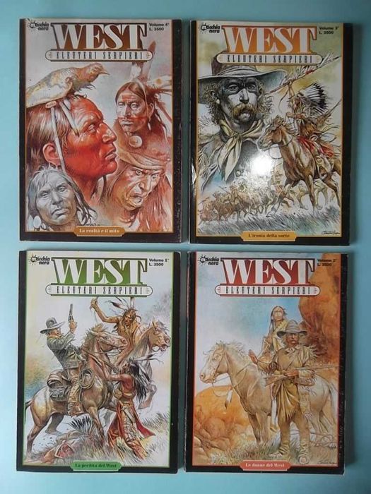 SERPIERI - "WEST" Coleção completa 4 volumes Ed. Macchia Nera (1996)