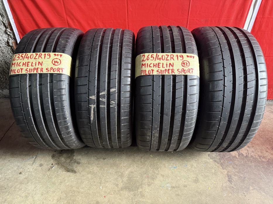 Pneus 235/40/19 + 265/40/19 Michelin completamente Novos