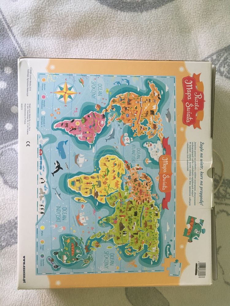 Puzzle Czu Czu mapa świata +małe