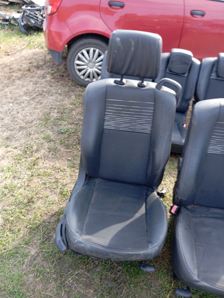 Fotel siedzenia Renault Scenic 2 II Półskóra Komplet Kierowcy Pasażer