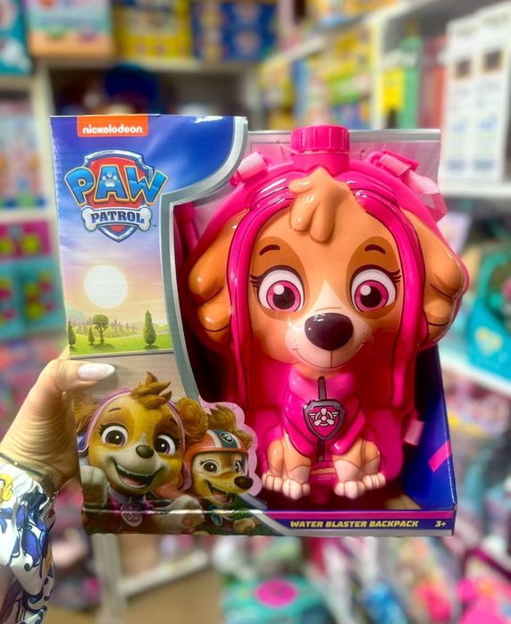 Водний пістолет-рюкзак для дітей – Stich, Spidey, Paw Patrol (3+)