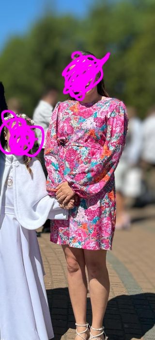 Sukienka w kwiaty, nowa bez metki