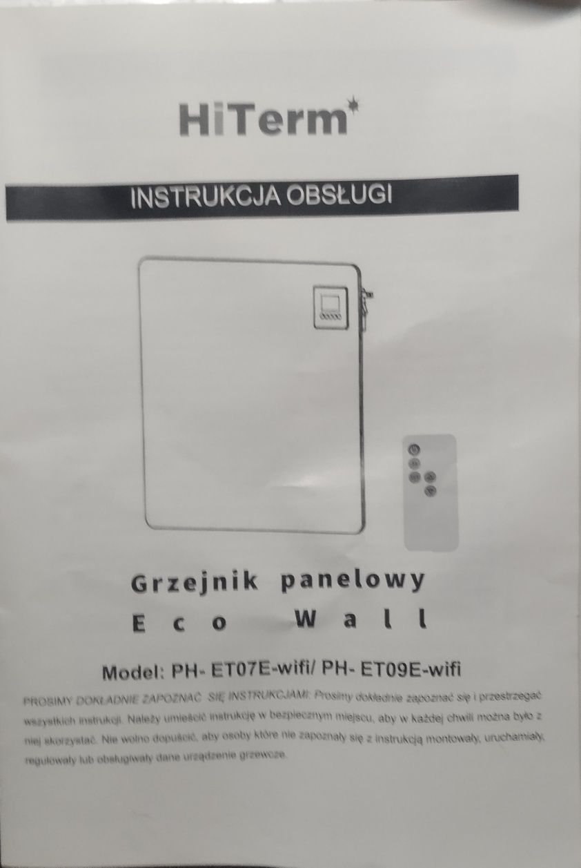 Grzejnik panelowy wiszący lub stojący