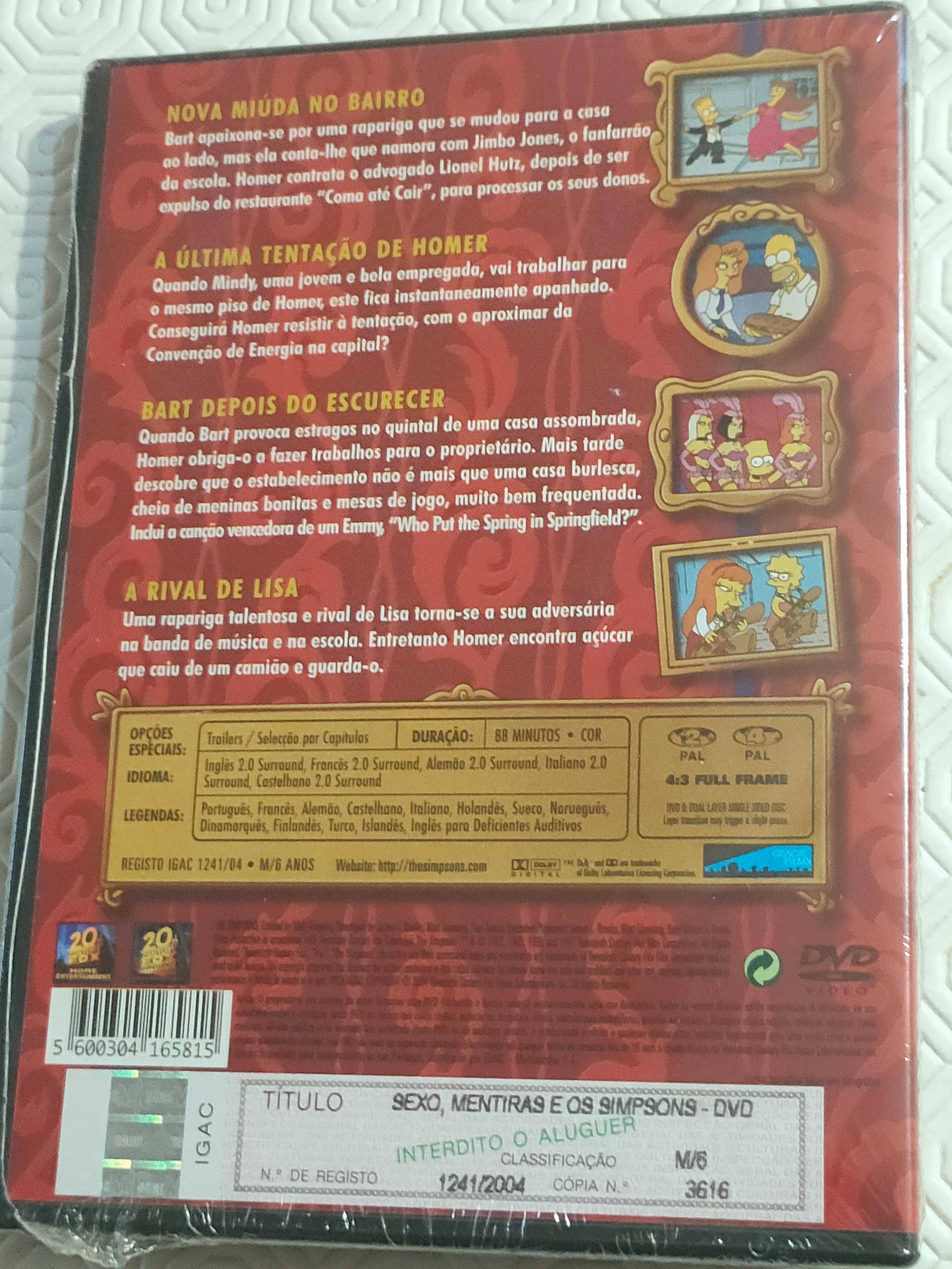 DVD Os Simpsons clássicos ainda fechado