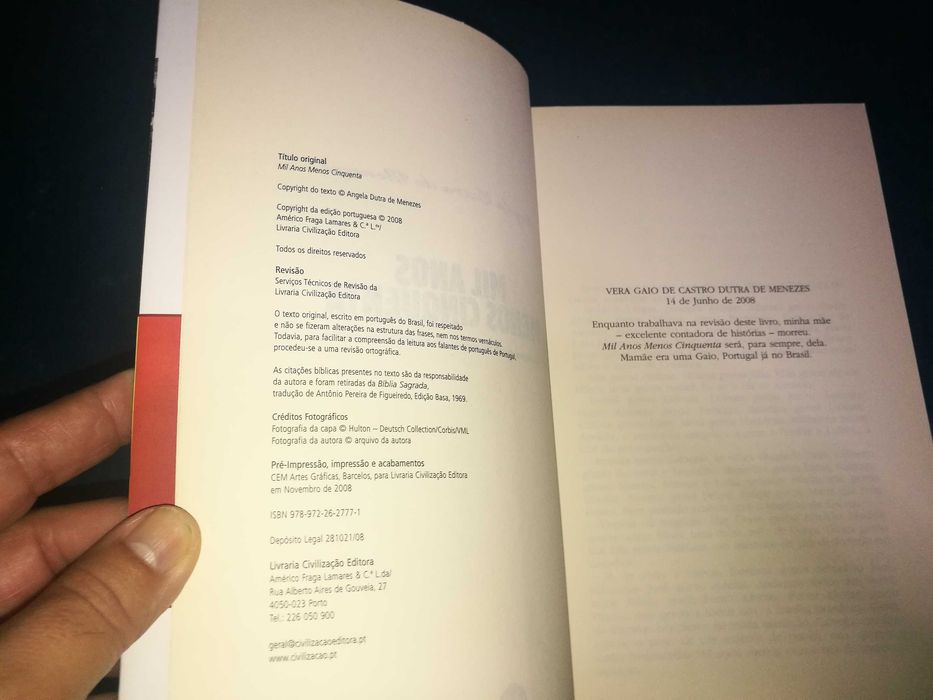 Mil Anos menos Cinquenta
Mil Anos Menos Cinquenta-Angela Dutra Menezes