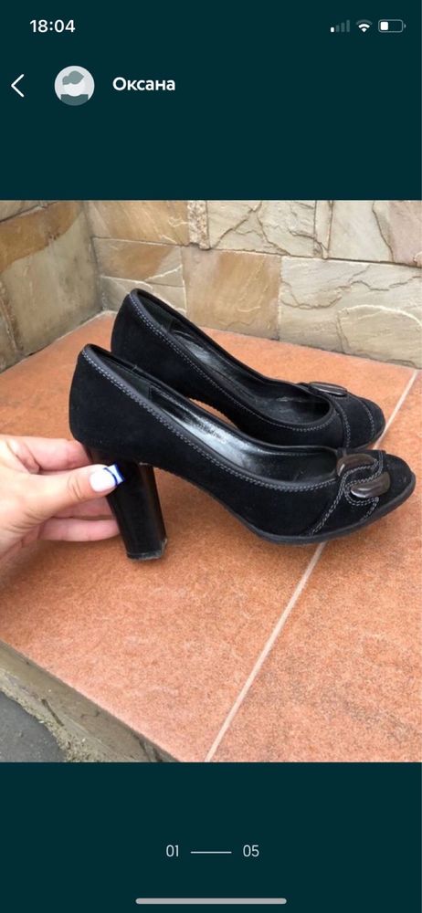 Туфлі жіночі чорні мешти замшеві жіноче взуття