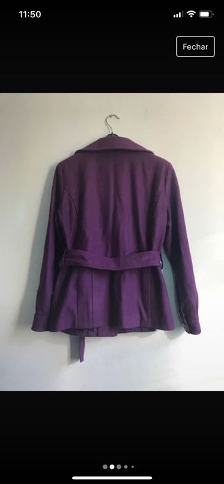 Casaco/Sobretudo roxo XL