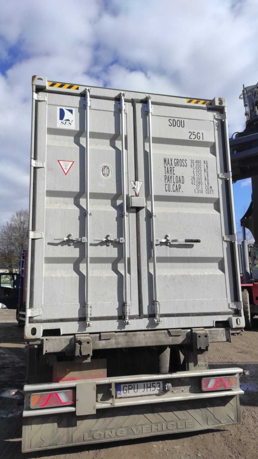 Kontener morski magazynowy 20 DC Double Door OneWay | 2 pary wrót