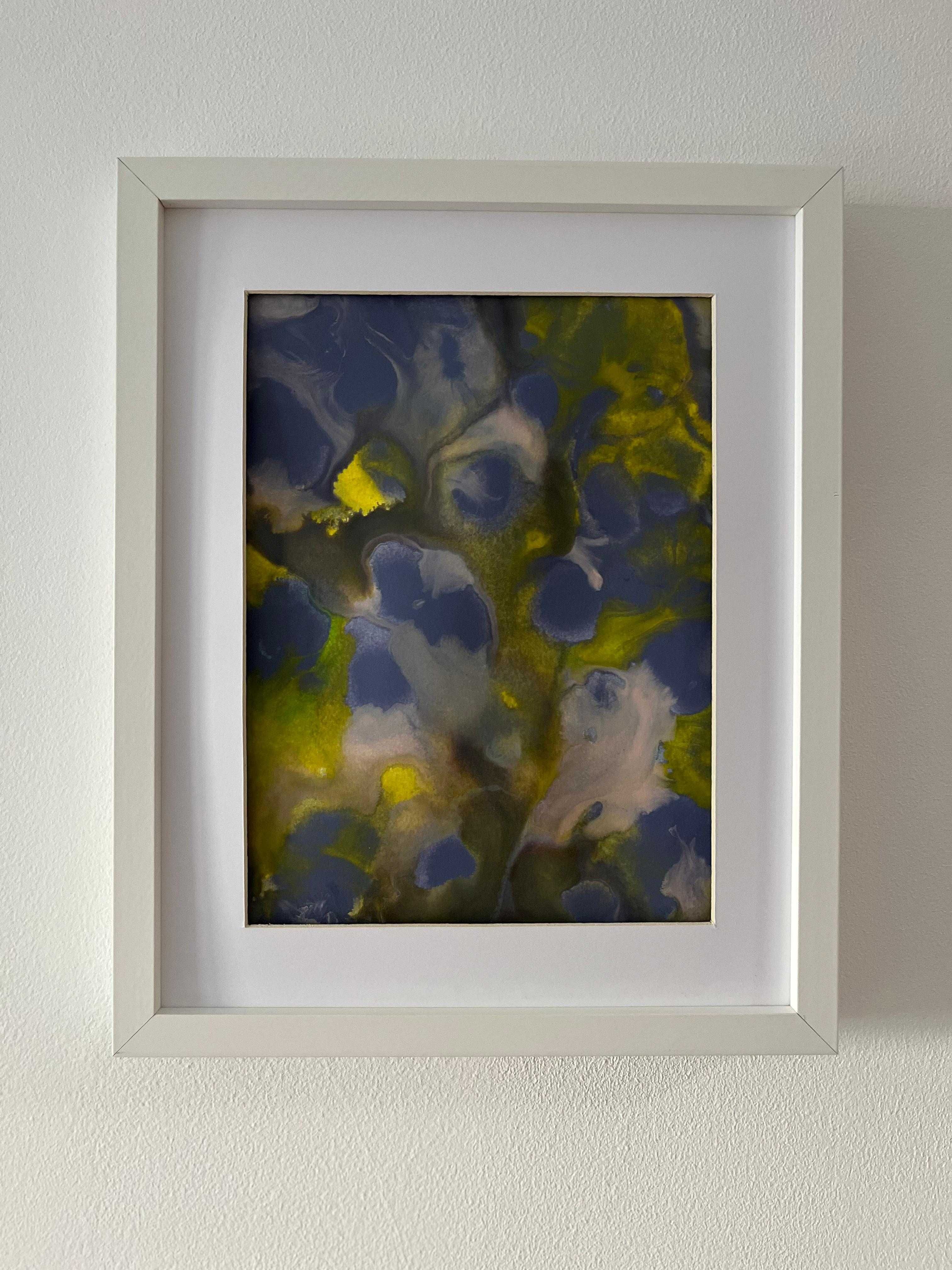 Pintura abstrata em acrílico