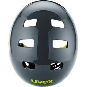 UVEX 55 58 Kid 3 dirtbike grey lime kask BMX rowerowy rolki hulajka