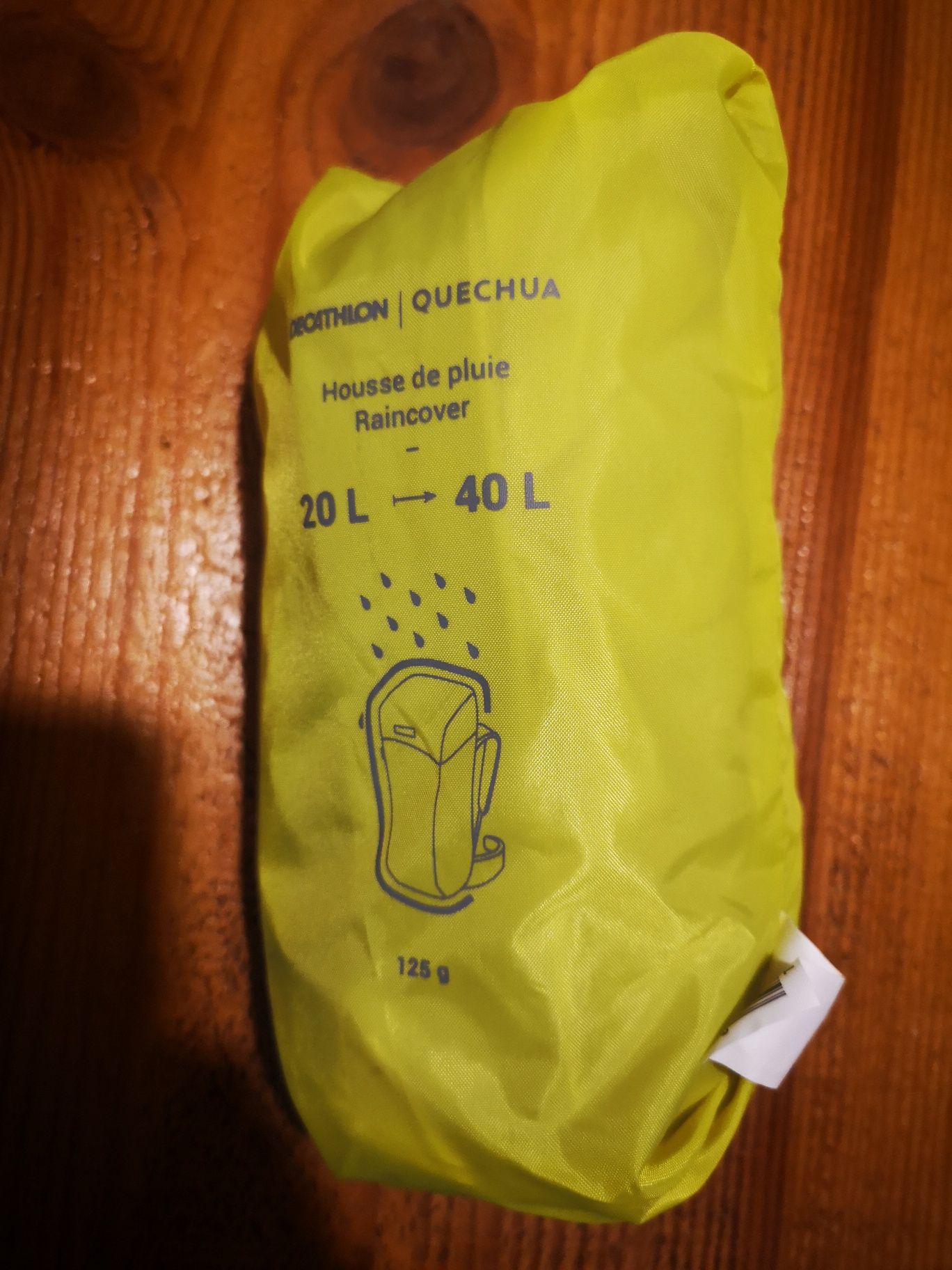 QUECHUA Pokrowiec przeciwdeszczowy na plecak 20-40l zielony 125G