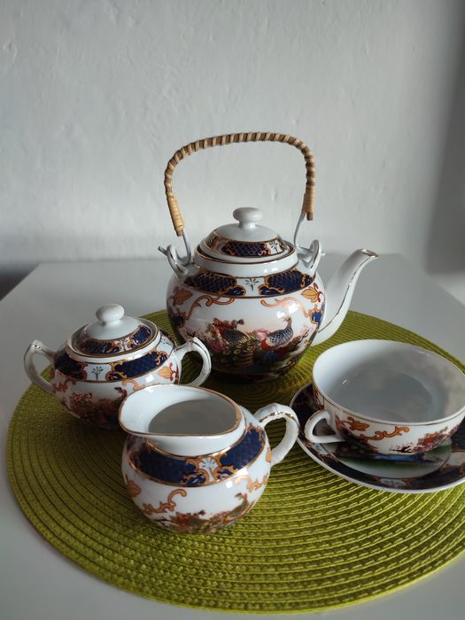 Zestaw herbaciany ze wzorami chińskimi