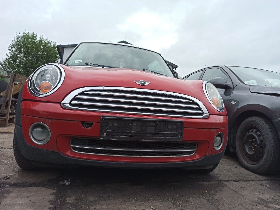 Mini  cooper  r55 r57 one zderzak maska lampy błotnik przód